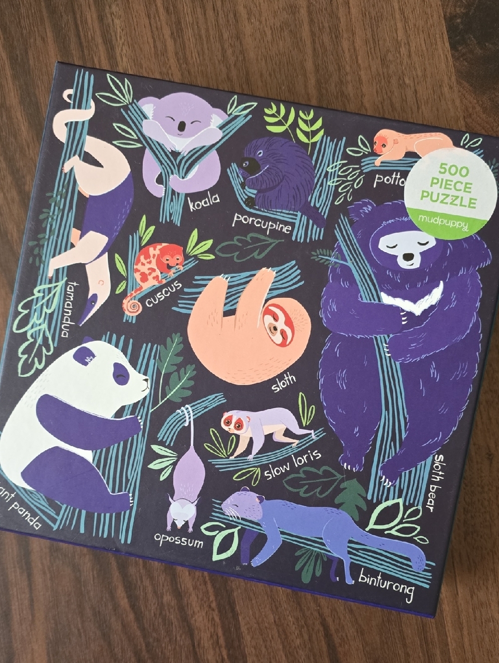 Mudpuppy Tree-Dwelling Slowpokes 500 Piece Puzzle